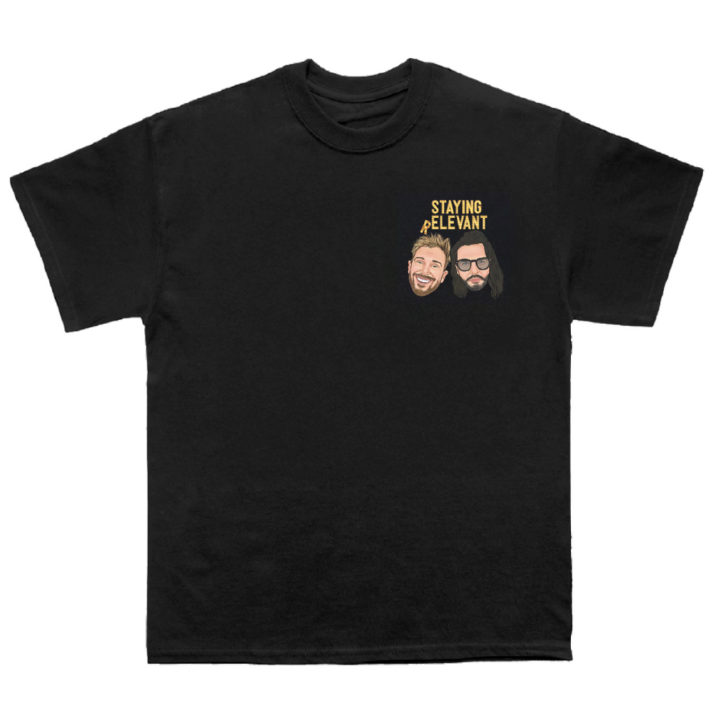 Sam and Pete Floating Heads Black T-Shirt