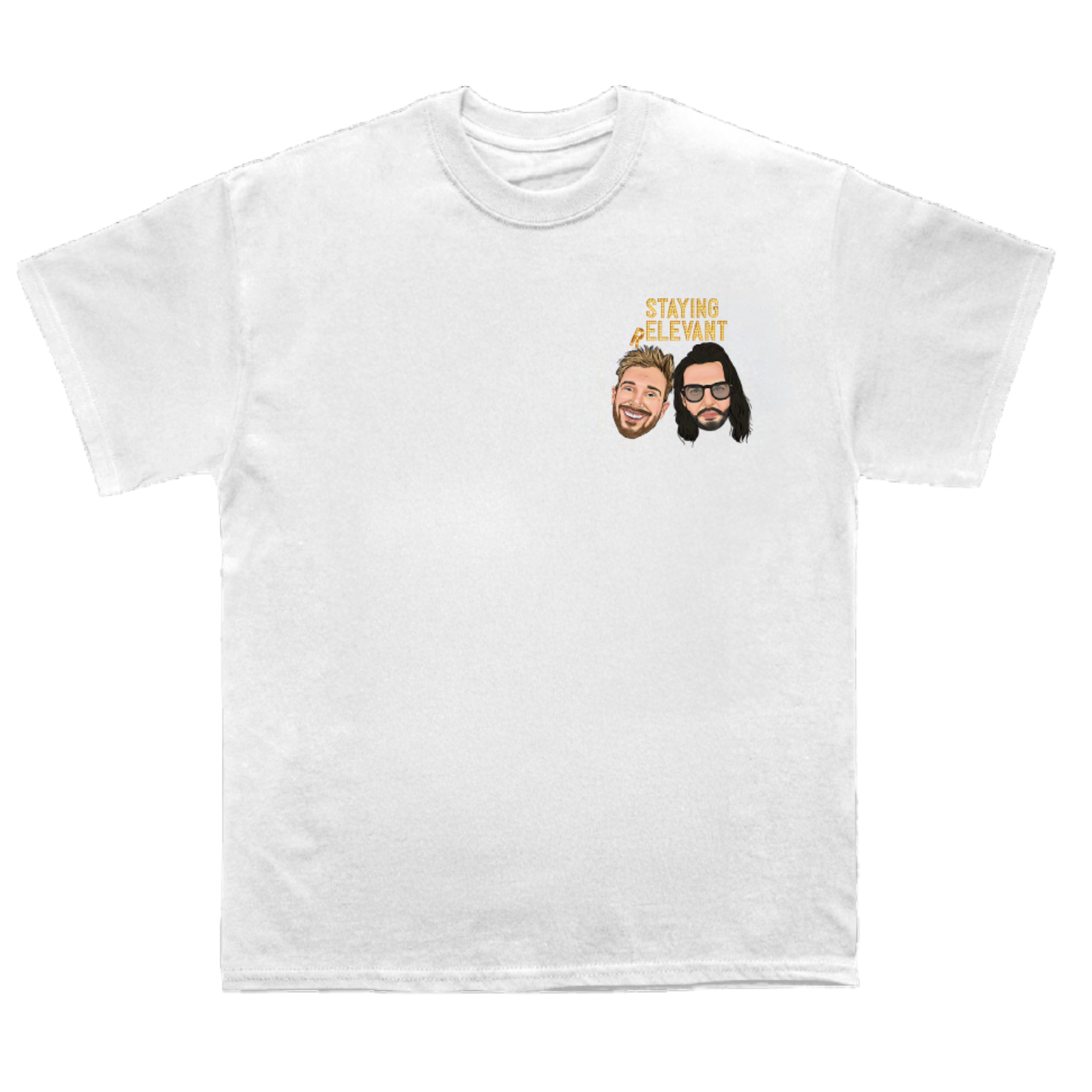 Sam and Pete Floating Heads White T-Shirt